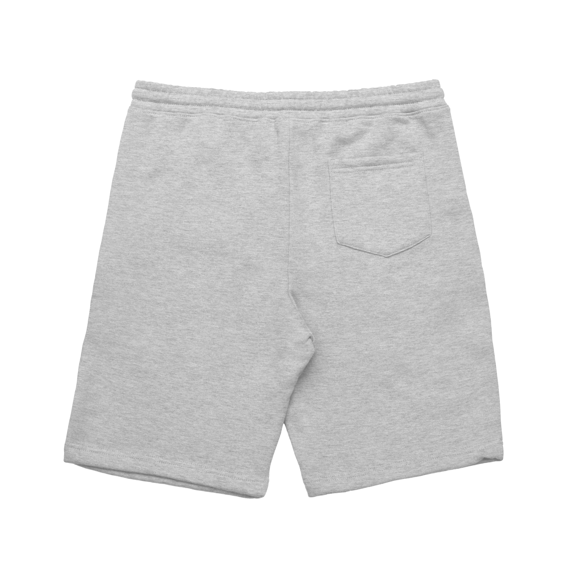 HEAVYIRON MENS LEGACY FLEECE BODYBUILDING GYM SHORTS HEATHER GREY