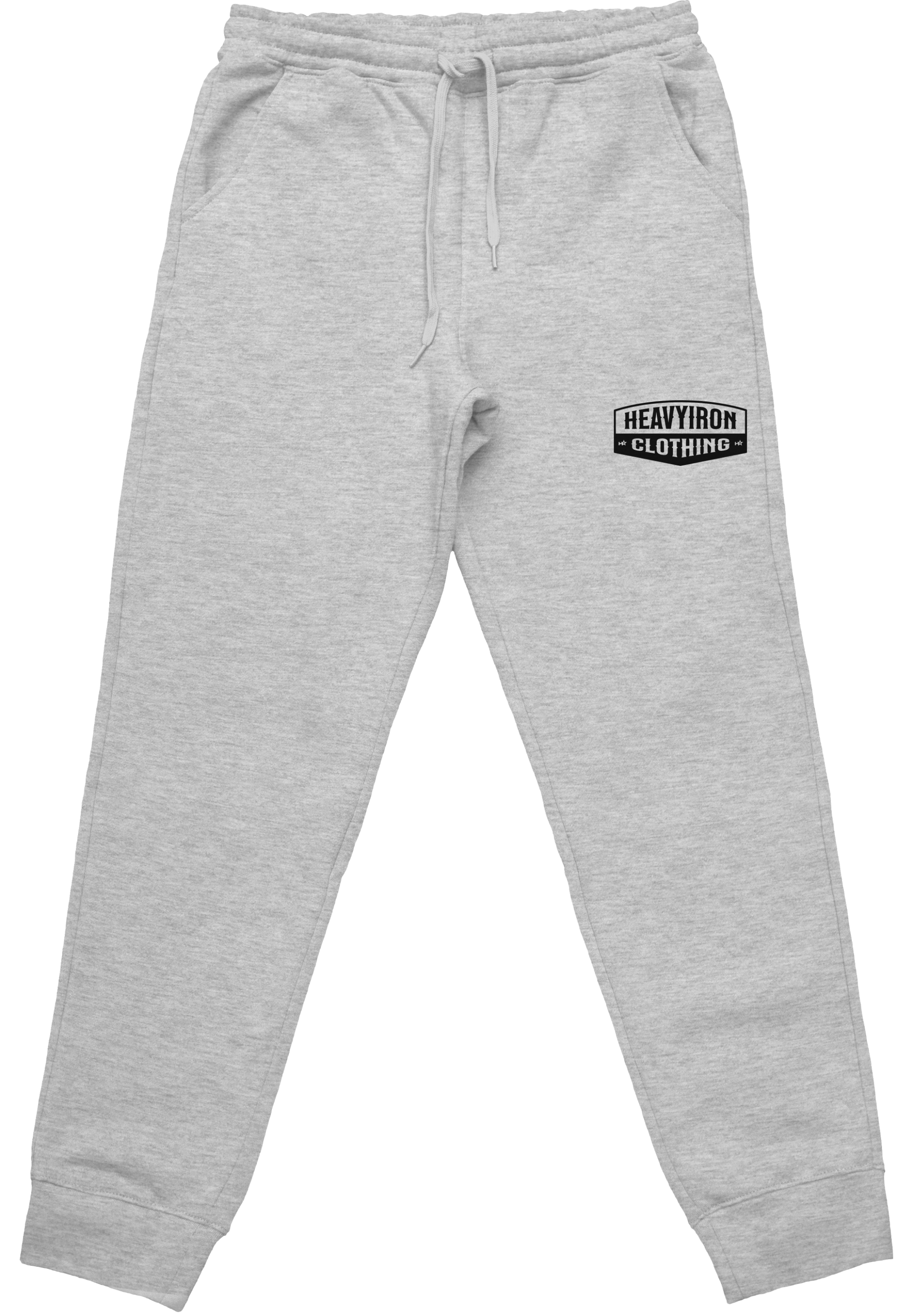 HEAVYIRON ALL WORK BODYBUILDING GYM JOGGER SWEATPANTS HEATHER GREY