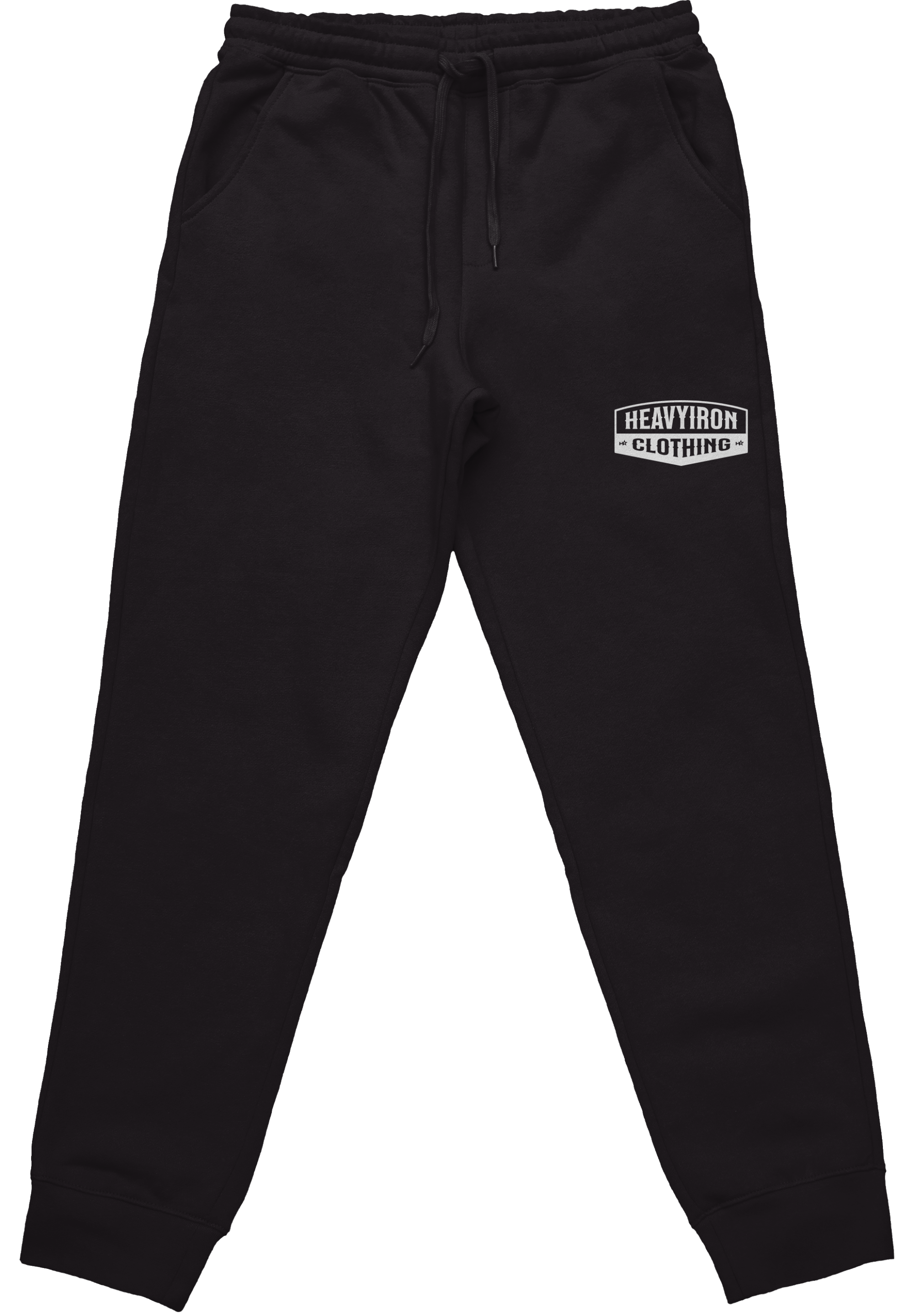 HEAVYIRON ALL WORK BODYBUILDING GYM JOGGERS BLACK