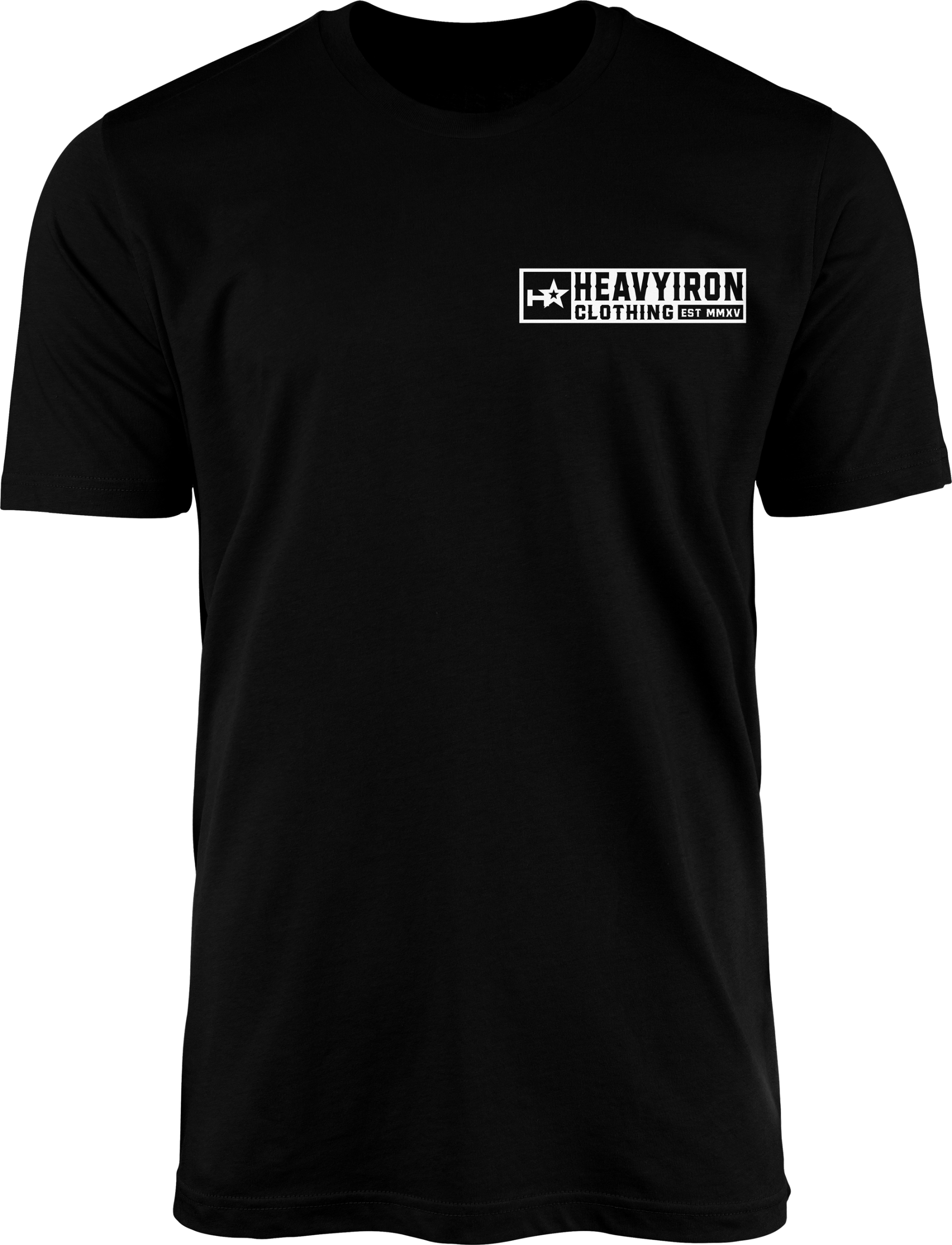 HEAVYIRON EST MMXV BODYBUILDING GYM SHIRT BLACK