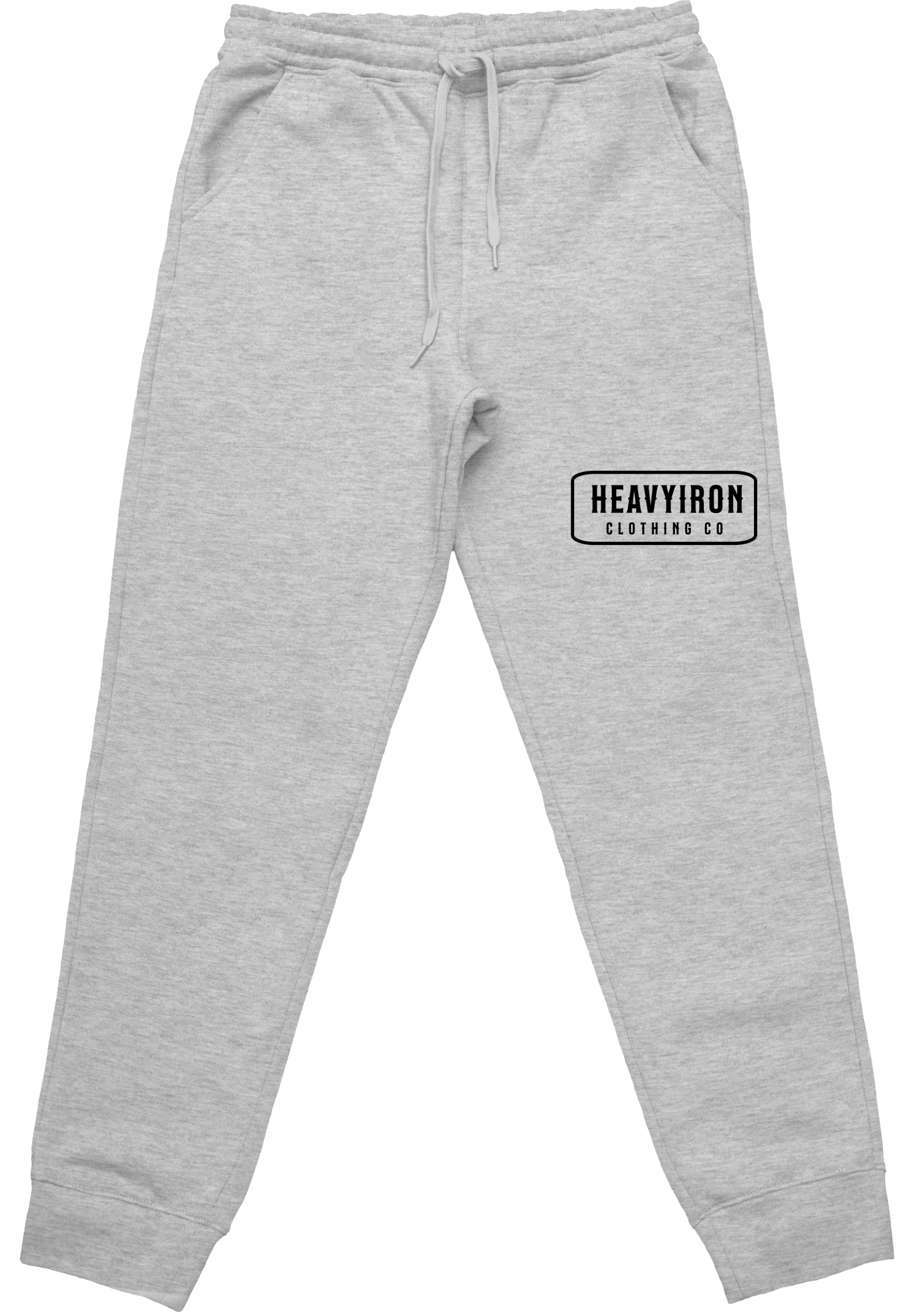 HEAVYIRON WORK BODYBUILDING GYM JOGGER SWEATPANTS HEATHER GREY